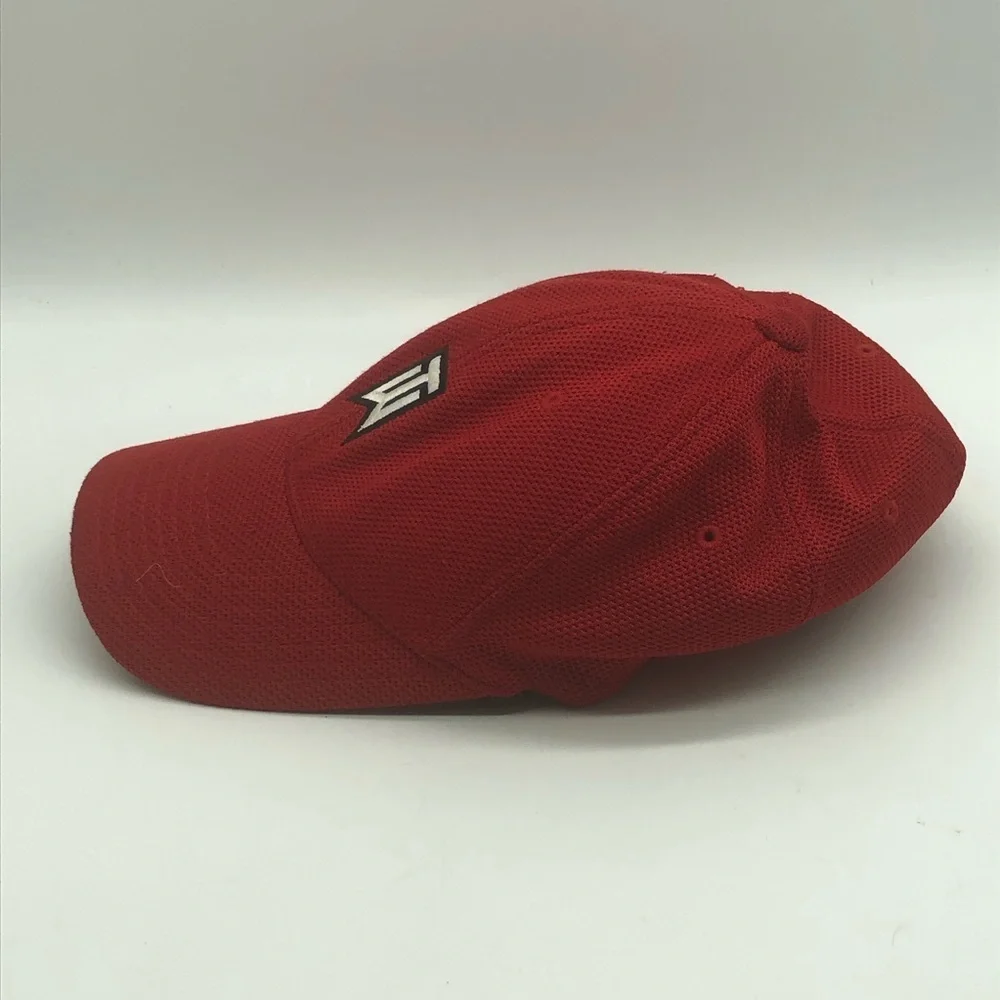 Nike Golf Tiger Woods Hat Red Activewear Stretch Outdoor Casual Cap